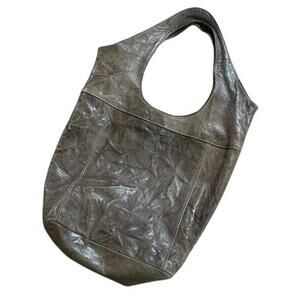 Sundance Distressed Leather Large Hobo Shoulder Bag Purse